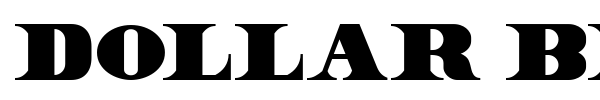 Dollar Bill font preview